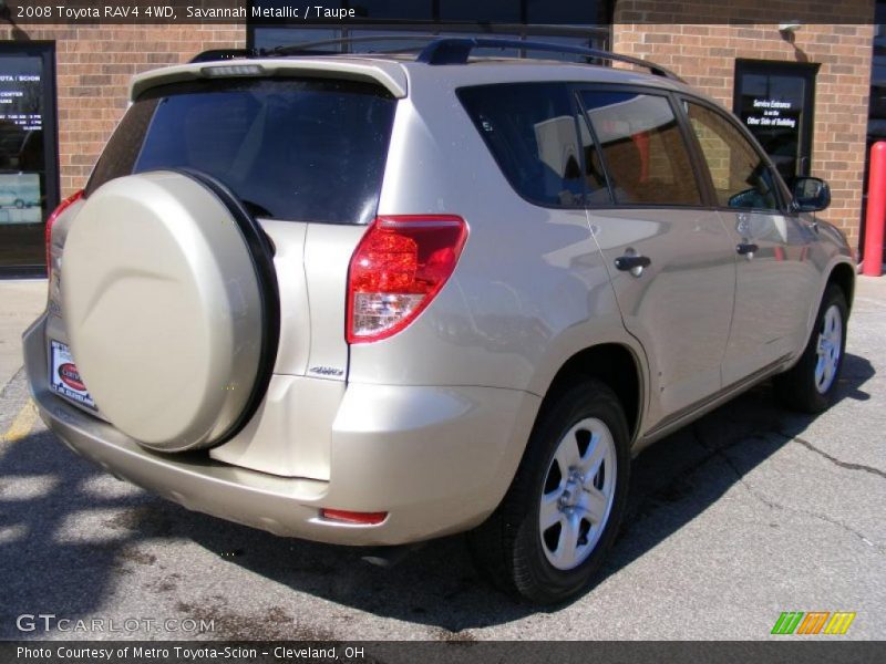 Savannah Metallic / Taupe 2008 Toyota RAV4 4WD
