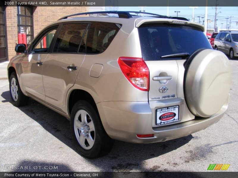 Savannah Metallic / Taupe 2008 Toyota RAV4 4WD