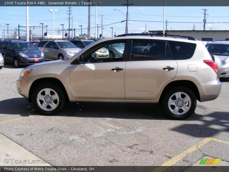 Savannah Metallic / Taupe 2008 Toyota RAV4 4WD