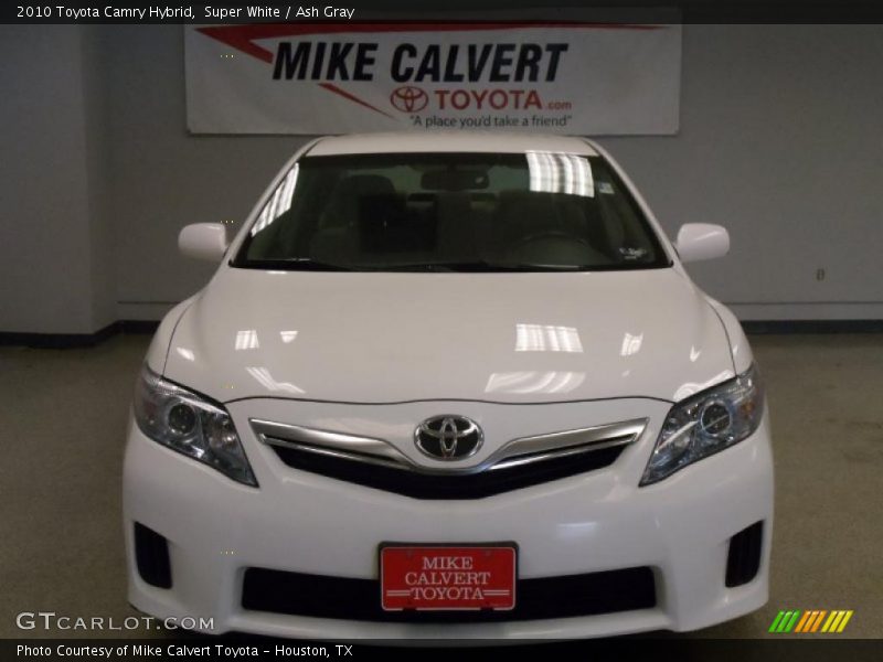 Super White / Ash Gray 2010 Toyota Camry Hybrid