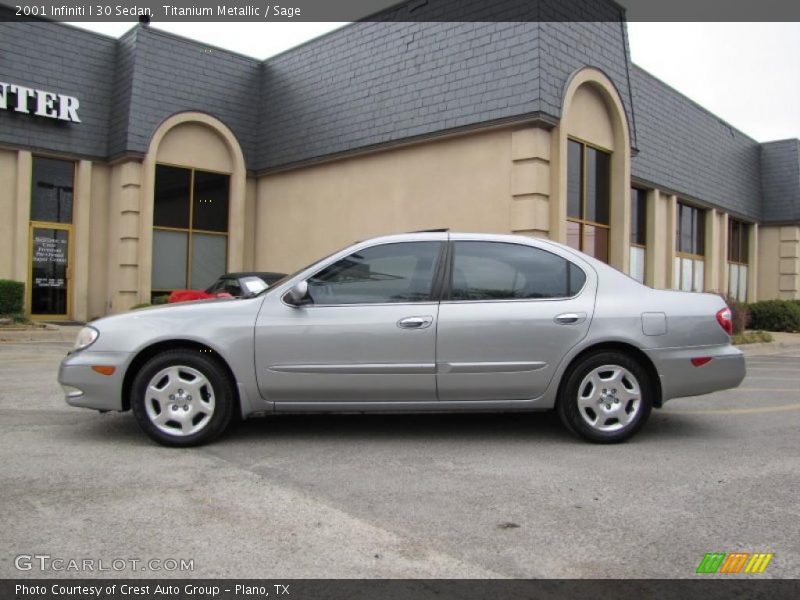 Titanium Metallic / Sage 2001 Infiniti I 30 Sedan