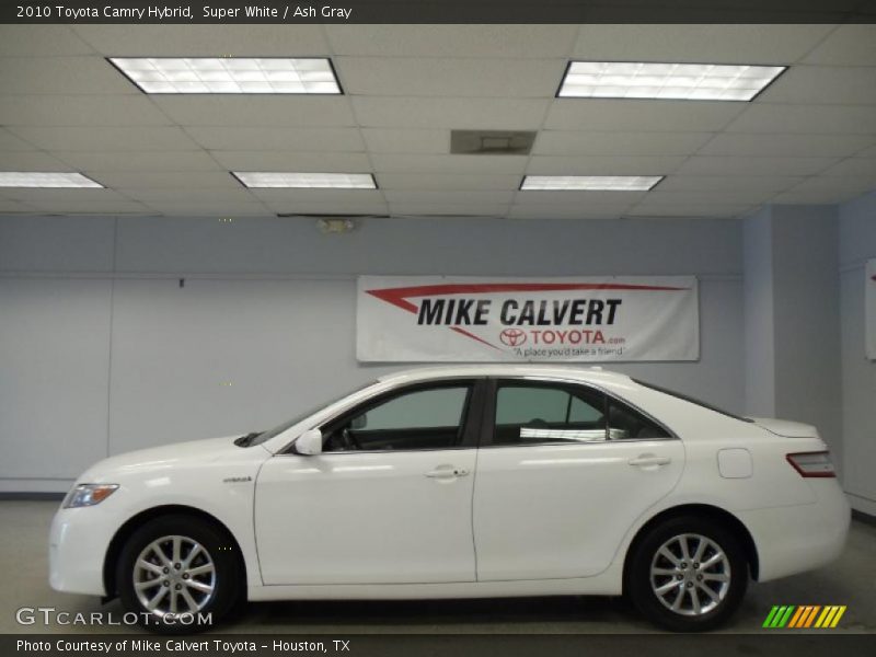 Super White / Ash Gray 2010 Toyota Camry Hybrid