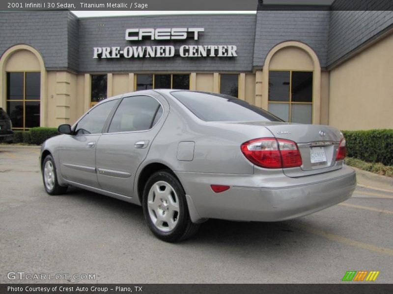 Titanium Metallic / Sage 2001 Infiniti I 30 Sedan