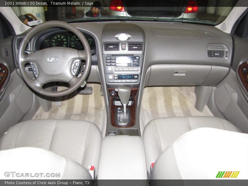 Titanium Metallic / Sage 2001 Infiniti I 30 Sedan