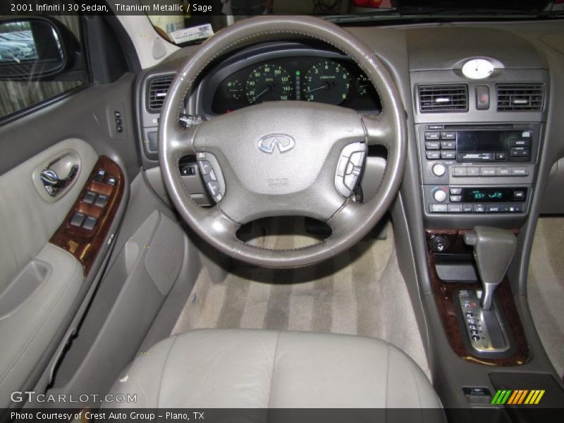 Titanium Metallic / Sage 2001 Infiniti I 30 Sedan
