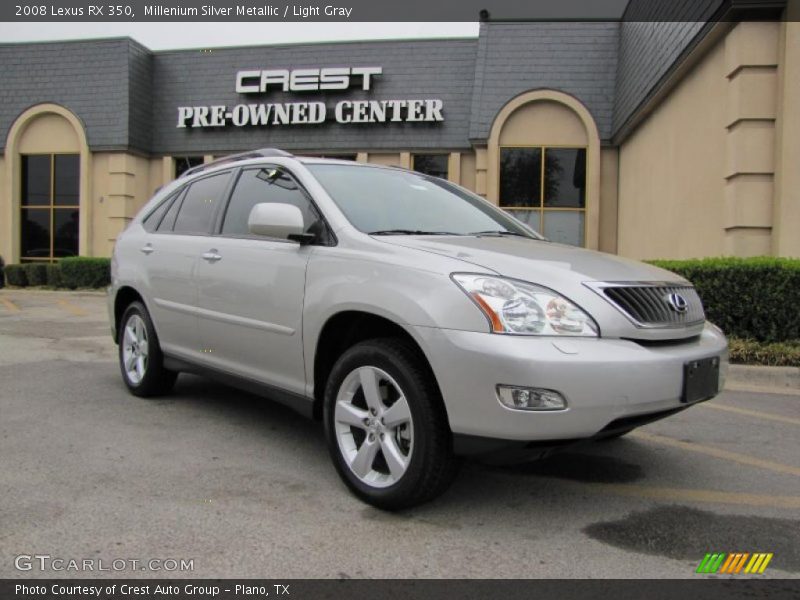 Millenium Silver Metallic / Light Gray 2008 Lexus RX 350