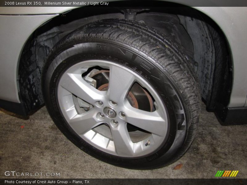 Millenium Silver Metallic / Light Gray 2008 Lexus RX 350