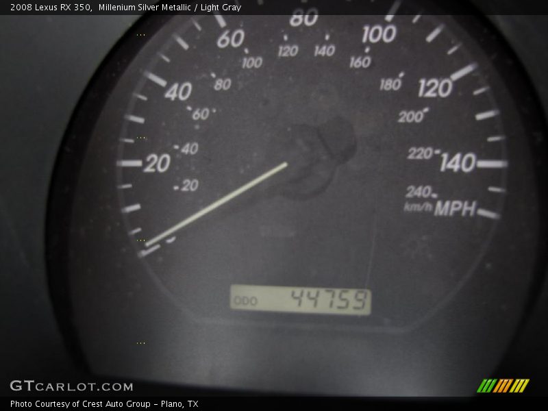 Millenium Silver Metallic / Light Gray 2008 Lexus RX 350