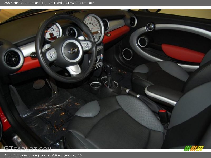Chili Red / Grey/Carbon Black 2007 Mini Cooper Hardtop