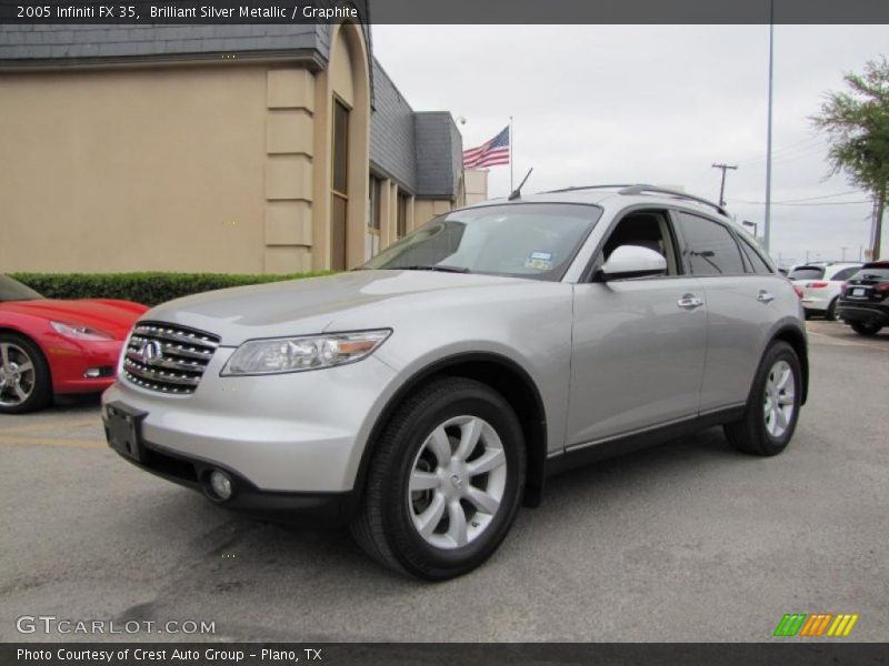 Brilliant Silver Metallic / Graphite 2005 Infiniti FX 35