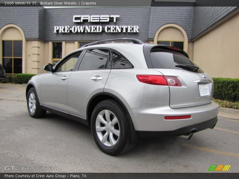 Brilliant Silver Metallic / Graphite 2005 Infiniti FX 35