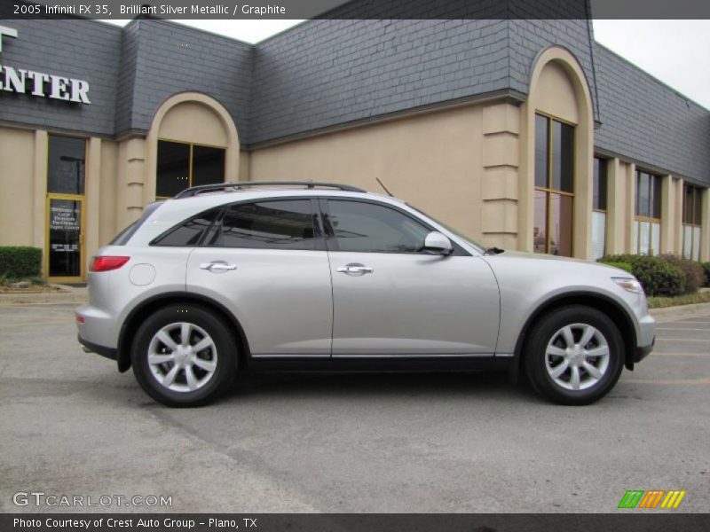 Brilliant Silver Metallic / Graphite 2005 Infiniti FX 35