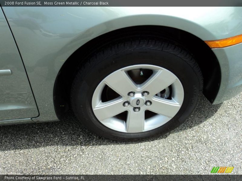 Moss Green Metallic / Charcoal Black 2008 Ford Fusion SE