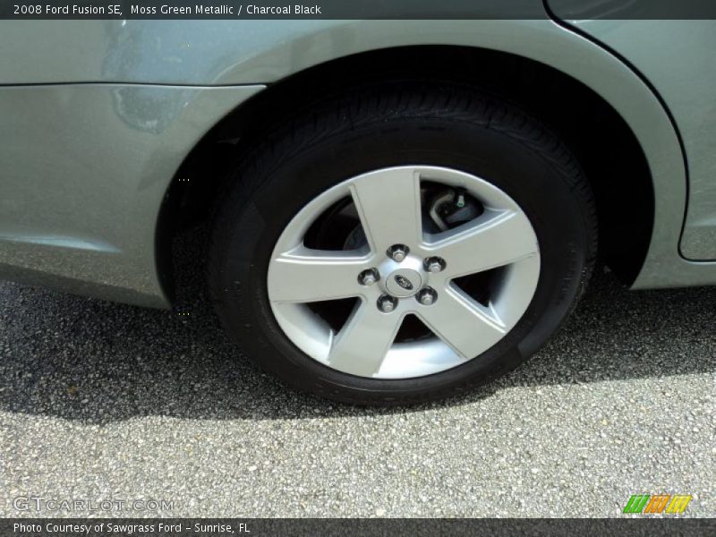 Moss Green Metallic / Charcoal Black 2008 Ford Fusion SE