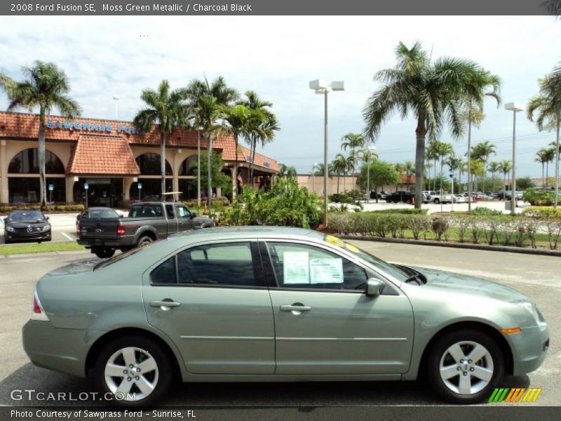 Moss Green Metallic / Charcoal Black 2008 Ford Fusion SE