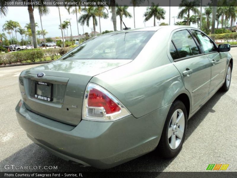 Moss Green Metallic / Charcoal Black 2008 Ford Fusion SE