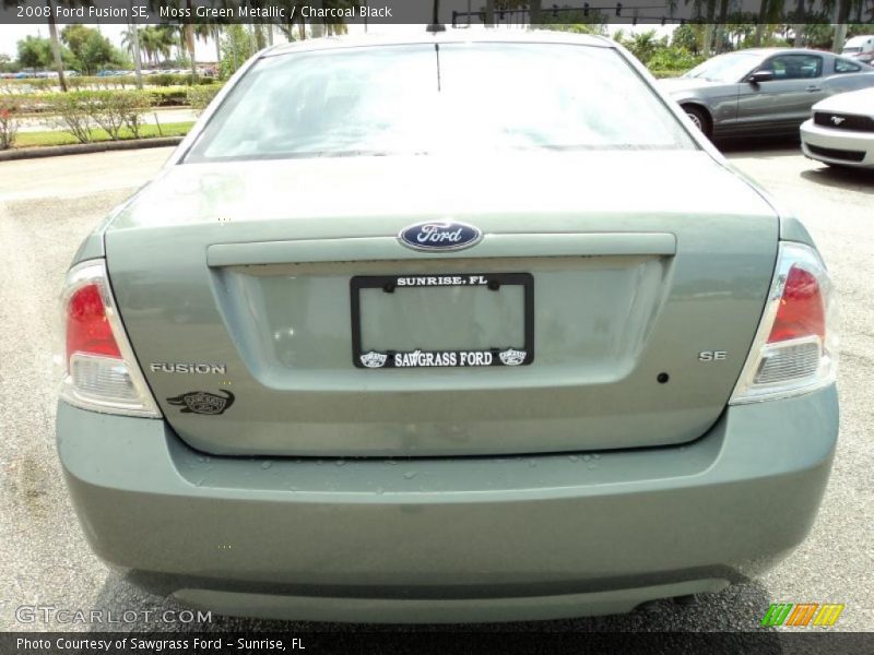 Moss Green Metallic / Charcoal Black 2008 Ford Fusion SE