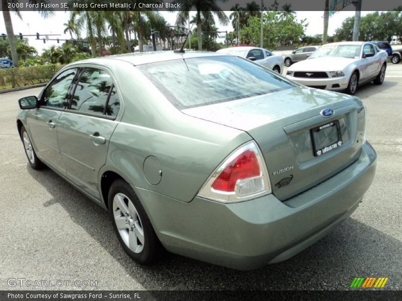 Moss Green Metallic / Charcoal Black 2008 Ford Fusion SE