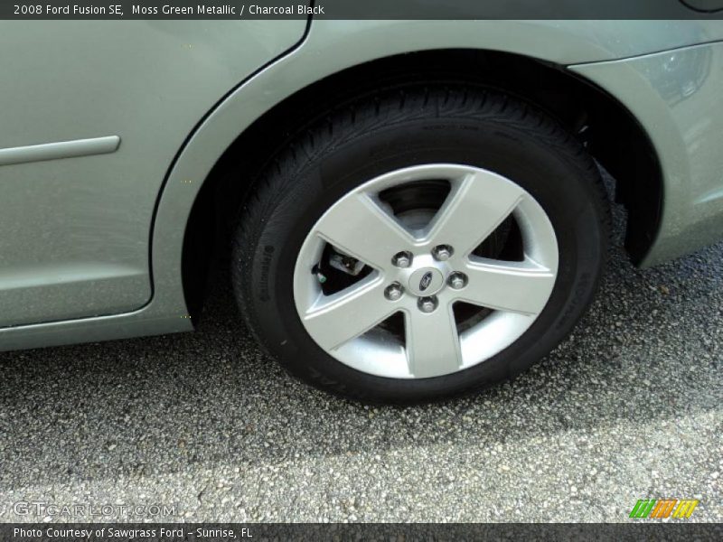 Moss Green Metallic / Charcoal Black 2008 Ford Fusion SE