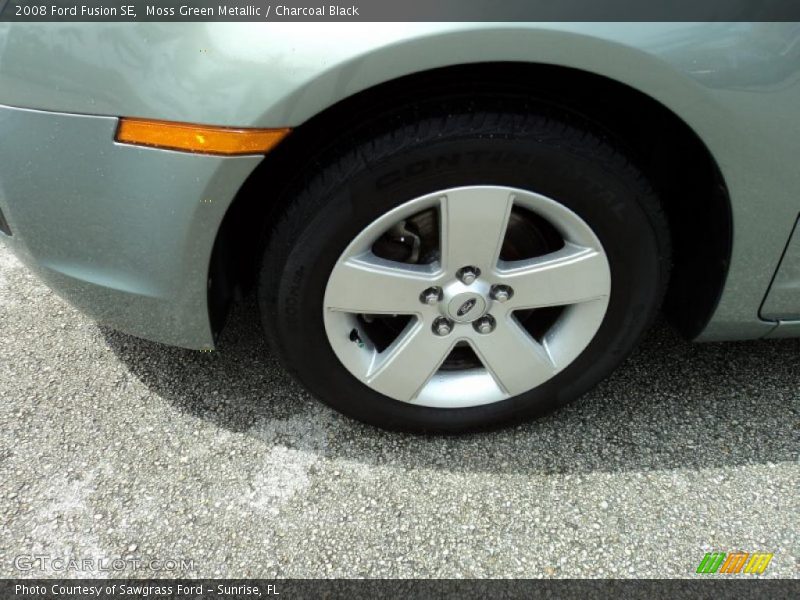 Moss Green Metallic / Charcoal Black 2008 Ford Fusion SE
