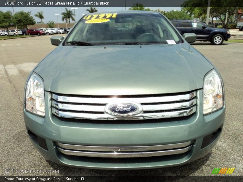 Moss Green Metallic / Charcoal Black 2008 Ford Fusion SE