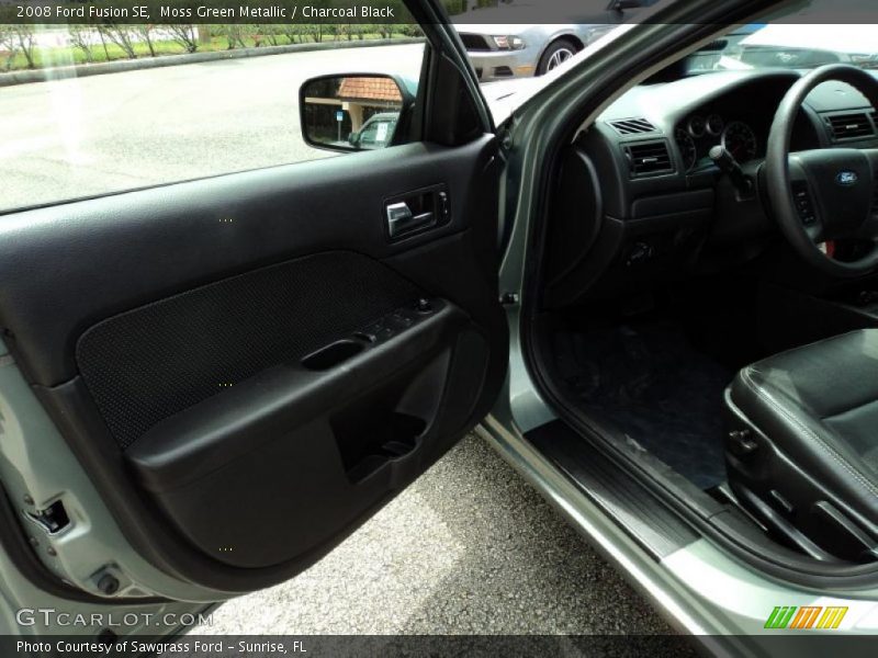 Moss Green Metallic / Charcoal Black 2008 Ford Fusion SE
