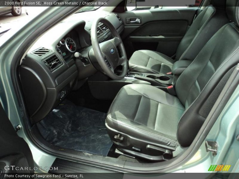 Moss Green Metallic / Charcoal Black 2008 Ford Fusion SE