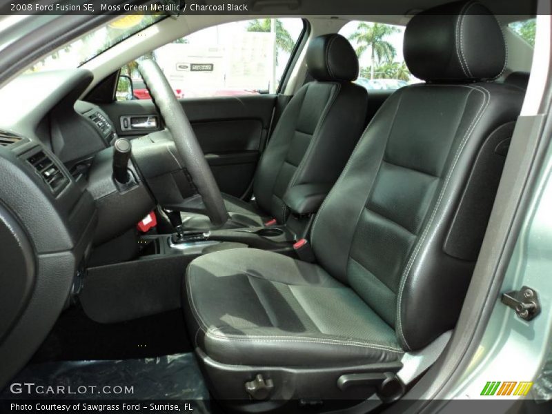 Moss Green Metallic / Charcoal Black 2008 Ford Fusion SE