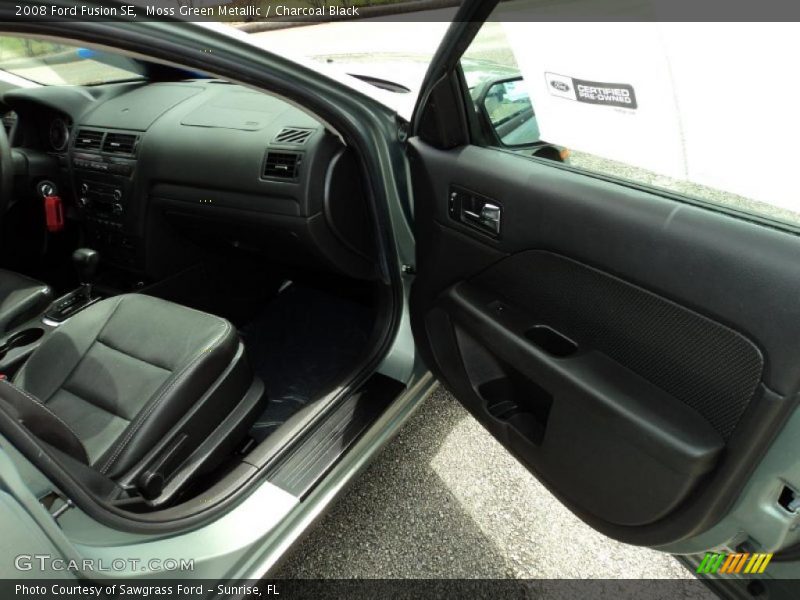 Moss Green Metallic / Charcoal Black 2008 Ford Fusion SE