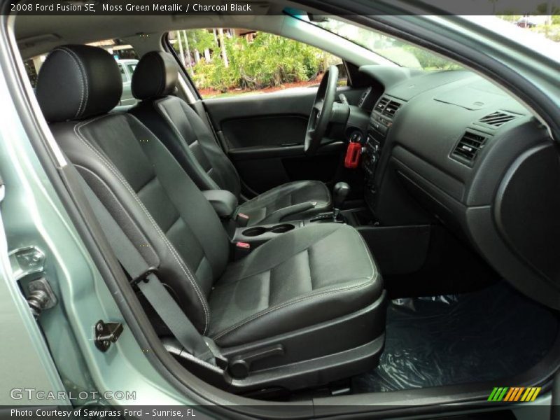 Moss Green Metallic / Charcoal Black 2008 Ford Fusion SE