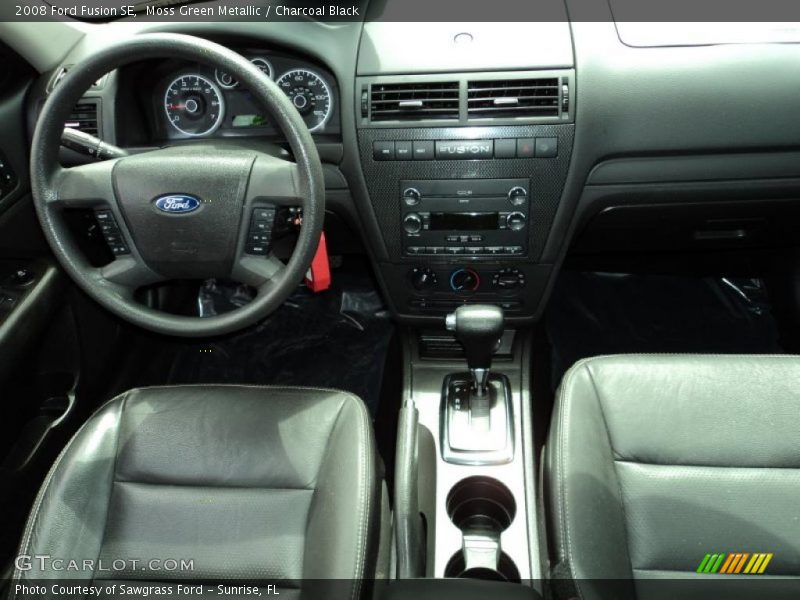 Moss Green Metallic / Charcoal Black 2008 Ford Fusion SE