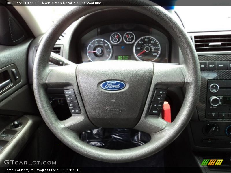 Moss Green Metallic / Charcoal Black 2008 Ford Fusion SE
