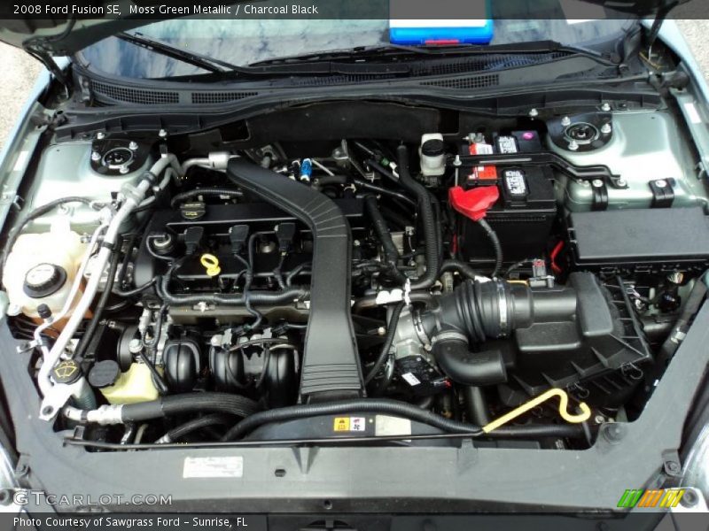 Moss Green Metallic / Charcoal Black 2008 Ford Fusion SE