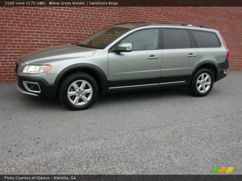 Willow Green Metallic / Sandstone Beige 2008 Volvo XC70 AWD