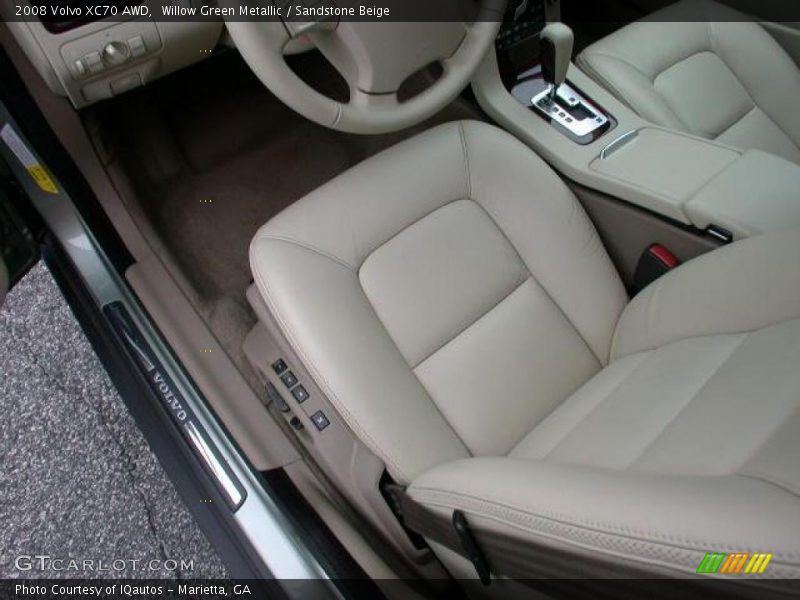Willow Green Metallic / Sandstone Beige 2008 Volvo XC70 AWD