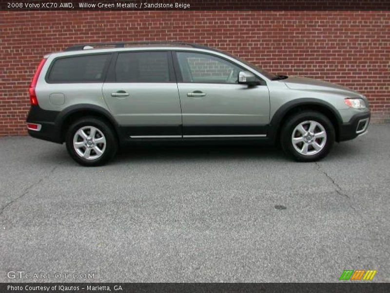 Willow Green Metallic / Sandstone Beige 2008 Volvo XC70 AWD