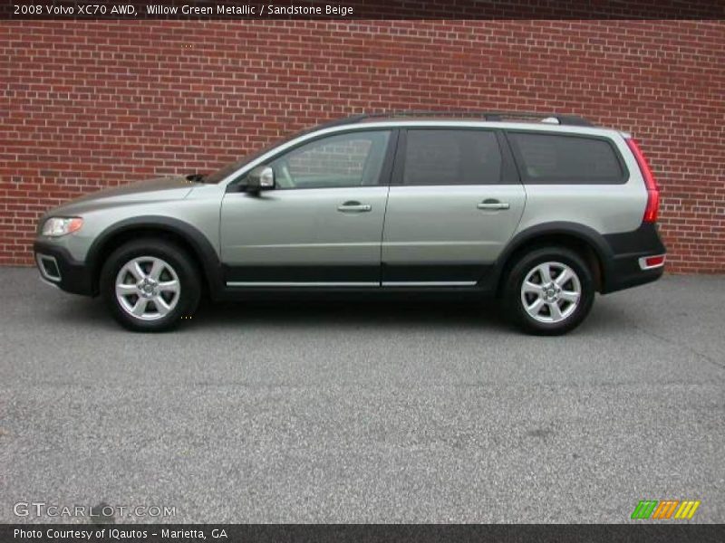 Willow Green Metallic / Sandstone Beige 2008 Volvo XC70 AWD