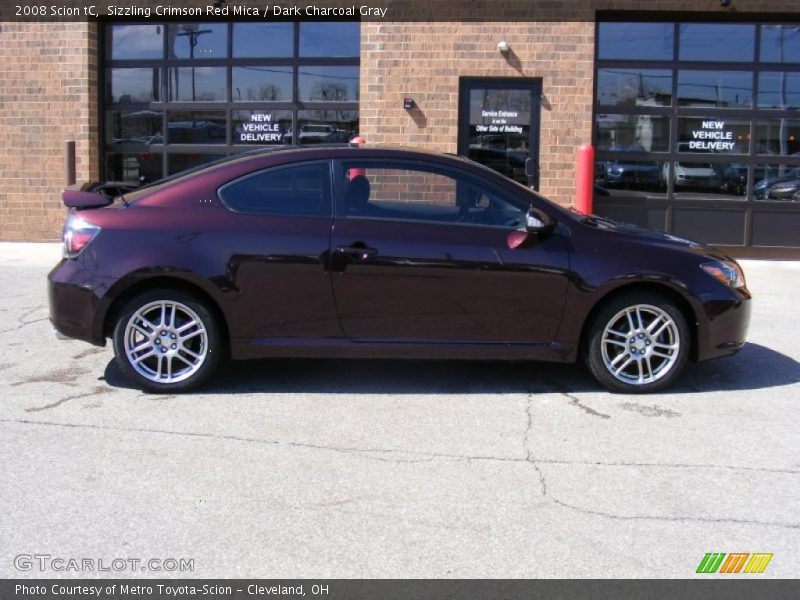 Sizzling Crimson Red Mica / Dark Charcoal Gray 2008 Scion tC
