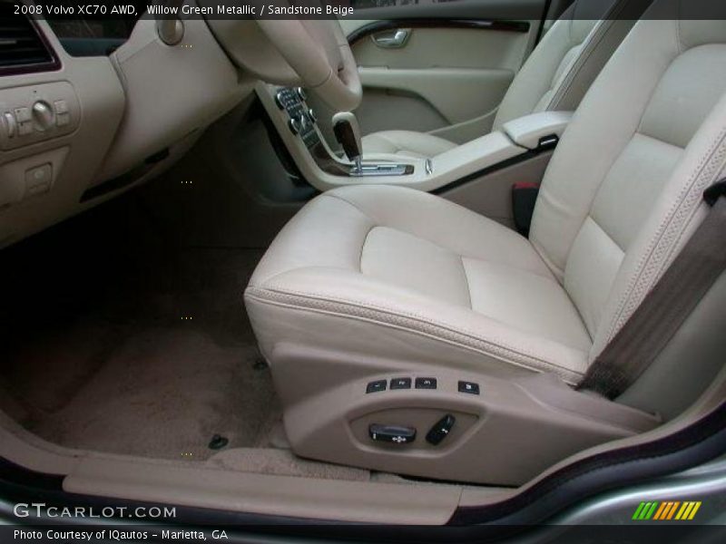 Willow Green Metallic / Sandstone Beige 2008 Volvo XC70 AWD