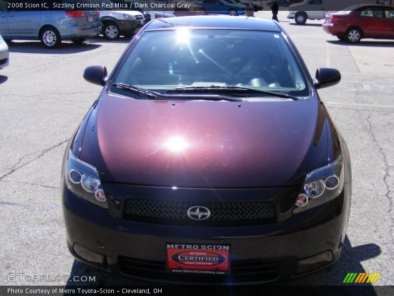 Sizzling Crimson Red Mica / Dark Charcoal Gray 2008 Scion tC