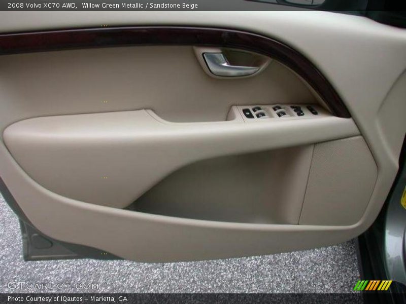 Willow Green Metallic / Sandstone Beige 2008 Volvo XC70 AWD