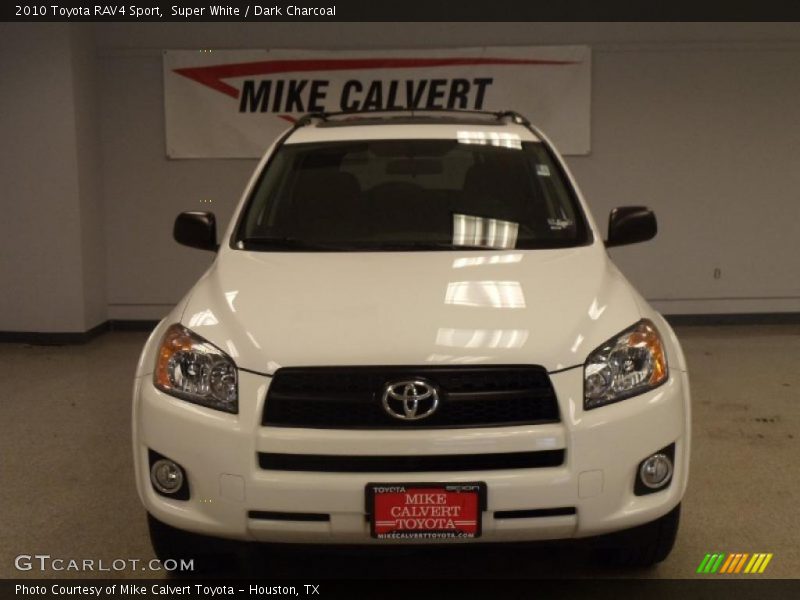 Super White / Dark Charcoal 2010 Toyota RAV4 Sport