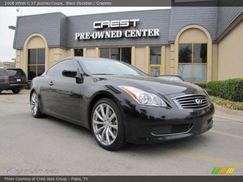 Black Obsidian / Graphite 2008 Infiniti G 37 Journey Coupe