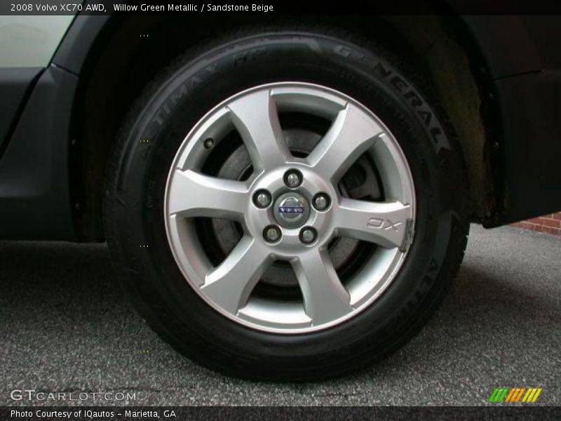 Willow Green Metallic / Sandstone Beige 2008 Volvo XC70 AWD
