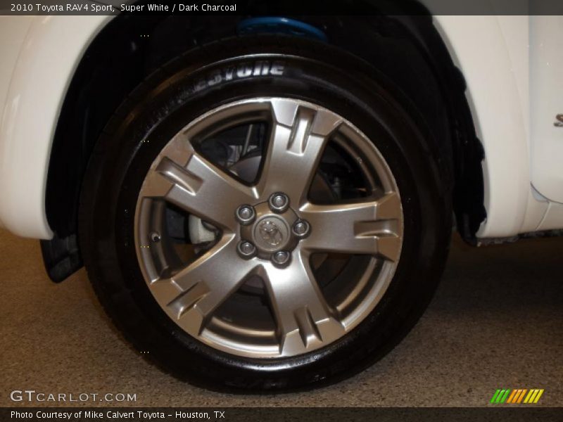 Super White / Dark Charcoal 2010 Toyota RAV4 Sport
