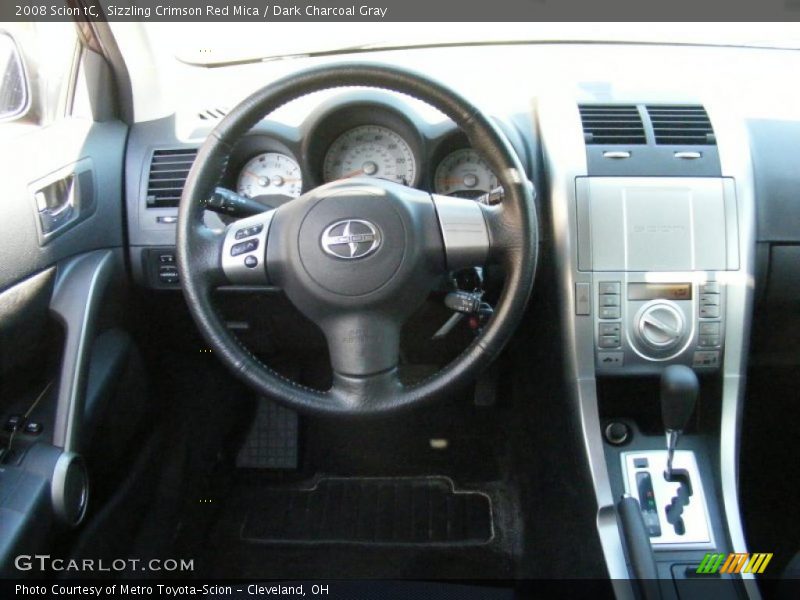 Sizzling Crimson Red Mica / Dark Charcoal Gray 2008 Scion tC