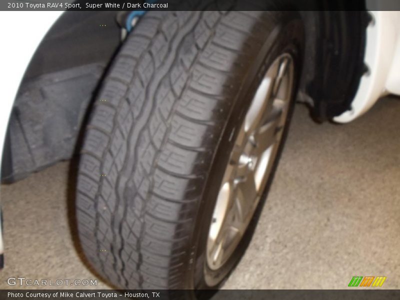 Super White / Dark Charcoal 2010 Toyota RAV4 Sport