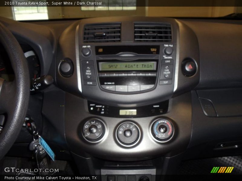 Super White / Dark Charcoal 2010 Toyota RAV4 Sport