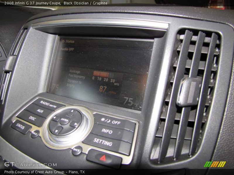 Black Obsidian / Graphite 2008 Infiniti G 37 Journey Coupe