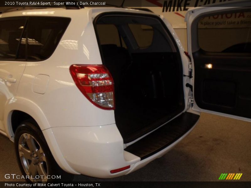 Super White / Dark Charcoal 2010 Toyota RAV4 Sport